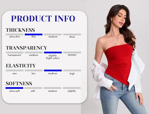 TAIPOVE Women's Tube Top Pima Cotton Summer Strapless Ruched Going Out Bandeau Shirt Asymmetrical Hem Cute Trendy Crop Outfit in Kuwait