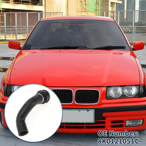 خرطوم خرطوم الرادياتير خرطوم رقم 8K0121051C لـ Audi A4 BASE 2009-2012 Black Rubber 1 PC PIPE على أنبوب الماء ختم جيد in Saudi Arabia