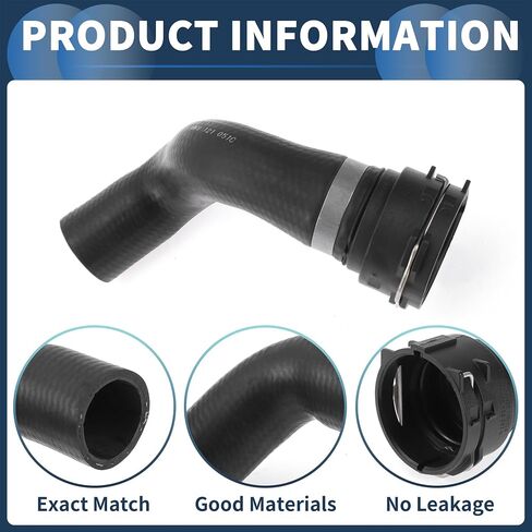 خرطوم خرطوم الرادياتير خرطوم رقم 8K0121051C لـ Audi A4 BASE 2009-2012 Black Rubber 1 PC PIPE على أنبوب الماء ختم جيد in Saudi Arabia