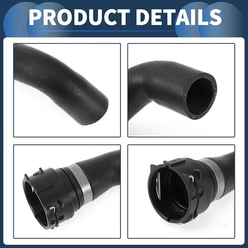 خرطوم خرطوم الرادياتير خرطوم رقم 8K0121051C لـ Audi A4 BASE 2009-2012 Black Rubber 1 PC PIPE على أنبوب الماء ختم جيد in Saudi Arabia