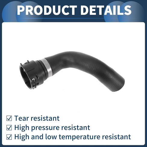 خرطوم خرطوم الرادياتير خرطوم رقم 8K0121051C لـ Audi A4 BASE 2009-2012 Black Rubber 1 PC PIPE على أنبوب الماء ختم جيد in Saudi Arabia