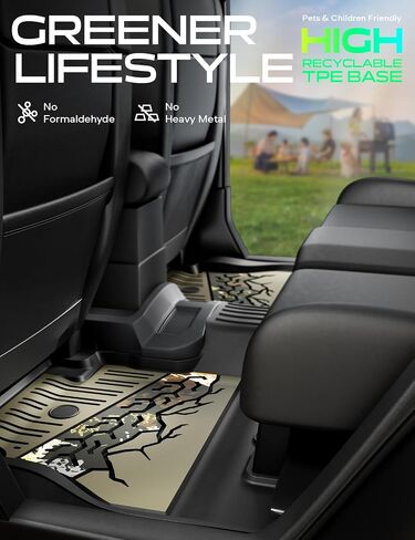 YHTAUTO Upgrade Camouflage Floor Mats Compatible with Jeep Wrangler JL 2025 2024-2018 Unlimited 4 Door Only(Not Fit JK or 4XE Model), All Weather Custom Fit Floor Liner w/Camo Pattern Car Mats in Saudi Arabia