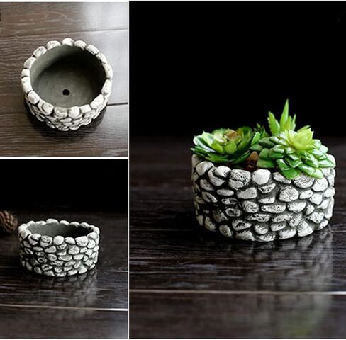 Triangle Striped Concrete Flower Pot Silicone Mold Succulent Planter Vase Cement Clay Mold Plaster Epoxy Resin Storage Box Mould in Saudi Arabia