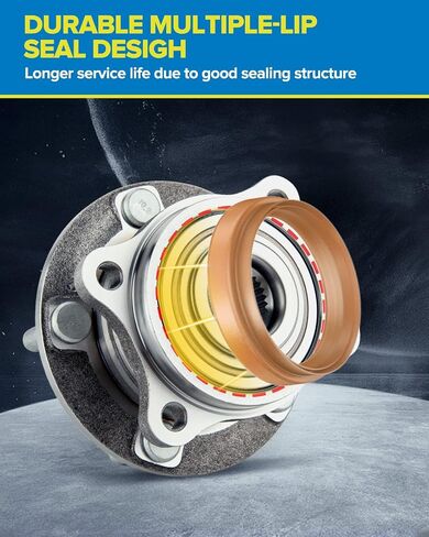 Philtop 513196 Front Wheel Bearing Fit for Mercury Grand Marquis 2003-2005 ، Lincoln Town Car 2003-2005 ، Ford Crown Victoria 2003-2005 ، Mercury Marauder 2003-2004 ، 5 Lugs Wheel Hub Assembly w w/abs in Kuwait