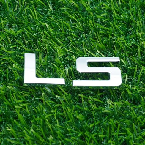 Side Door Emblem 3D Letter Badge Nameplates Sticker Replacement for 07-13 Truck LS 2Pc (Gloss Black) in Kuwait