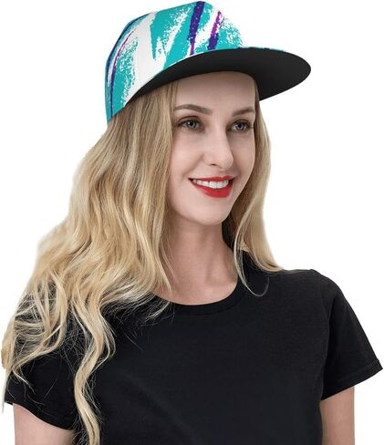 90'S Cup Design Fashion Flat Brim Baseball Cap =>> Suitable for Daily Going Out Sports Outdoor Available in Four Seasons Black in Saudi Arabia