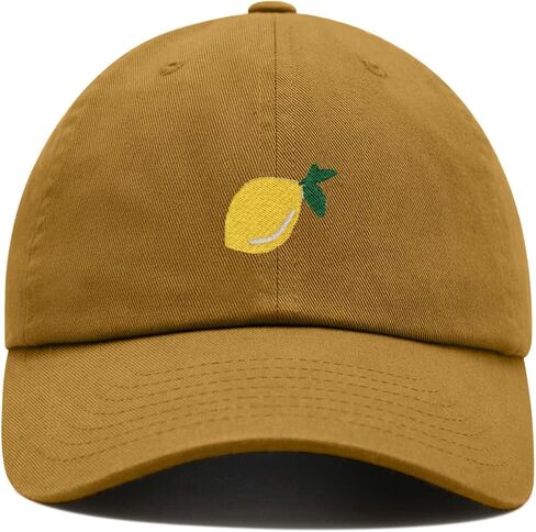 Lemon Baseball Cap Embroidered Cotton Adjustable Dad Hat in Saudi Arabia