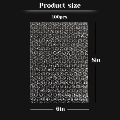 200 Pcs Bubble Wrap Pouches, 4x6 in Clear Bubble Wrap Bags Packing Materials for Fragile Items Bubble Wrap Sleeves for Packing Shipping in Saudi Arabia