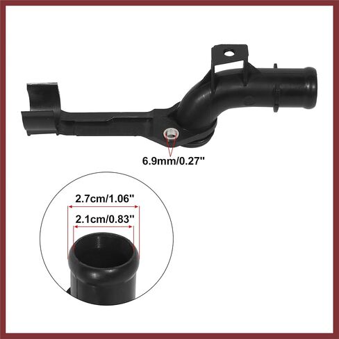 Engine Water Coolant Pipe 2712001352 for Mercedes-Benz C230 2003 2004 2005 Plastic Black Replace Parts in Saudi Arabia