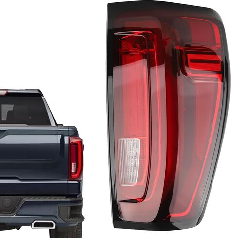 مجموعة مصباح LED نوع LED توافق مع 2019-2024 GMC SIERRA 1500 2500 HD 3500 HD ، يمينا على جانب الراكب المصباح الخلفي مصباح خلفي ضوء استبدال GM2801310 86820474 8456592222222222222222222222222222222222222222222222222222222222222222222 in Kuwait