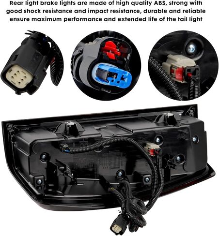 مجموعة مصباح LED نوع LED توافق مع 2019-2024 GMC SIERRA 1500 2500 HD 3500 HD ، يمينا على جانب الراكب المصباح الخلفي مصباح خلفي ضوء استبدال GM2801310 86820474 8456592222222222222222222222222222222222222222222222222222222222222222222 in Kuwait