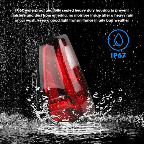 LED Type Tail Light Assembly Compatible with 2019-2024 GMC Sierra 1500 2500 HD 3500 HD, Right Passenger Side Taillights Rear Lamp Brake Light Replace GM2801310 86820474 84565922 in Saudi Arabia