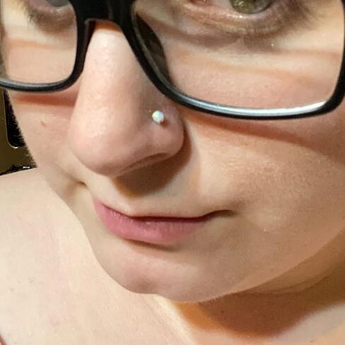 MODRSA 18G OPAL NOSTE RING FCORER SILVER GOLD NOST STUDS for Women Opal Tragus Hoop Charilage Helix Daith Aptring Hinged inclage percing Jewelry 8mm 10mm 10mm in Kuwait