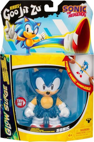 Heroes of Goo Jit Zu Ultimate Surge Shadow, Powered Up with Glow Surge Giving Him Glow-in-The-Dark Powers, Scrunchy, Stretchy Filling, Stretch Him Up to 3 Times His Size in Saudi Arabia