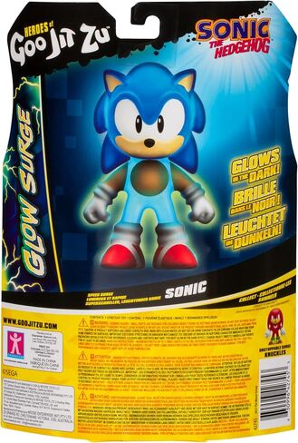 Heroes of Goo Jit Zu Ultimate Surge Shadow, Powered Up with Glow Surge Giving Him Glow-in-The-Dark Powers, Scrunchy, Stretchy Filling, Stretch Him Up to 3 Times His Size in Saudi Arabia