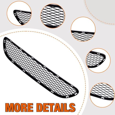 CarpartsDepot الأمامي السفلي الشبكة بدون مكافحة مكافحة السرعة المورقة متوافقة مع 2009-2012 323i 328i 335i base 328i xdrive 335d base 51117198906 bm1036126666666 in Saudi Arabia