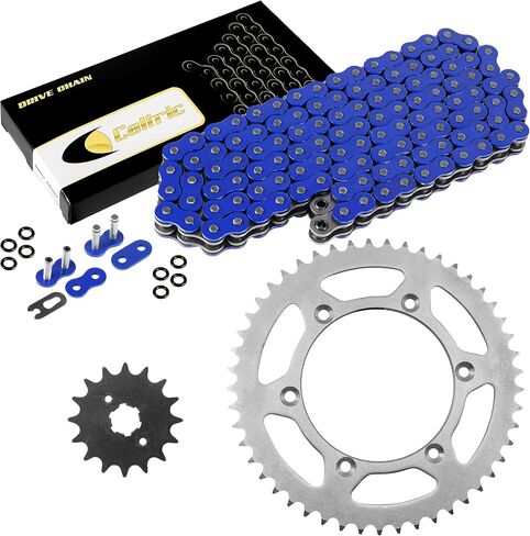 Caltric Blue O-Ring Drive Chain & Sprockets Kit متوافقة مع Yamaha TTR230 TT-R230 2005-2016 in Saudi Arabia
