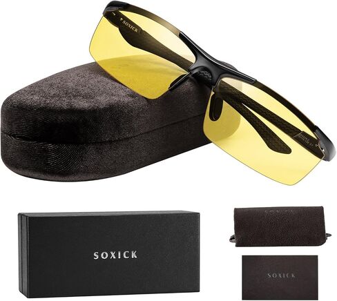 Night Driving Glasses, Anti Glare Polarized Safety Yellow Glasses for Men Women in Saudi Arabia