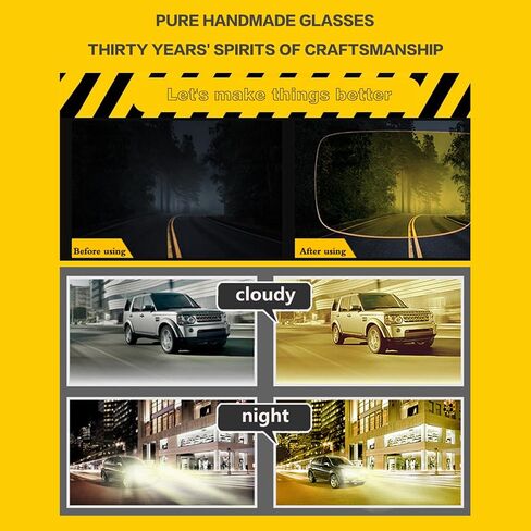 Night Driving Glasses, Anti Glare Polarized Safety Yellow Glasses for Men Women in Saudi Arabia