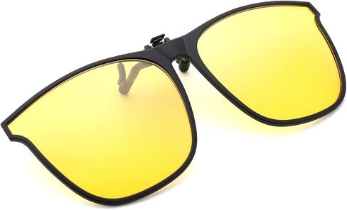 FEISEDY Men Women Polarized Square Clip on Sunglasses Anti-Glare Flip Up Driving Glasses TR90 Frame B2879 in Saudi Arabia