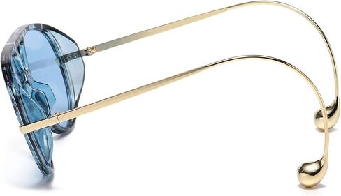 LASPOR Oversized Aviator Sunglasses for Women Vintage With Adjustable Earring Large Big Frame Ladies Shades in Kuwait
