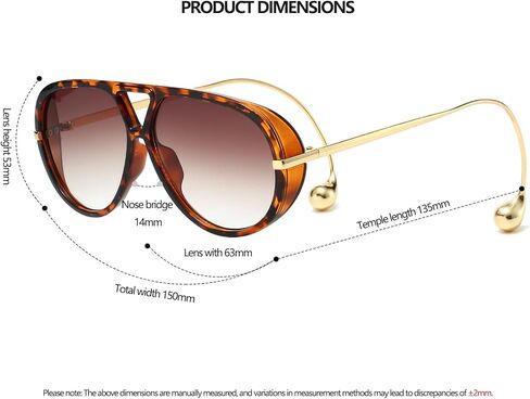 LASPOR Oversized Aviator Sunglasses for Women Vintage With Adjustable Earring Large Big Frame Ladies Shades in Kuwait