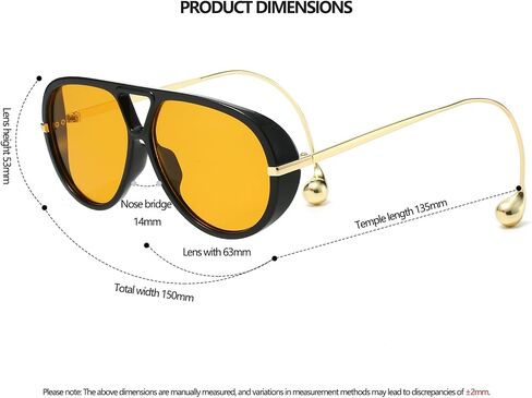 LASPOR Oversized Aviator Sunglasses for Women Vintage With Adjustable Earring Large Big Frame Ladies Shades in Kuwait