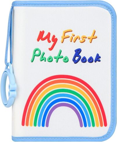 Baby Photo Book Holds 21 4x6 Photos, My First Photo Book for Baby or Toddlers,Baby Photo Album Soft Cloth Family Book, Cute Book Gift for Babies Shower Newborns Family Photos (Purple) in Kuwait