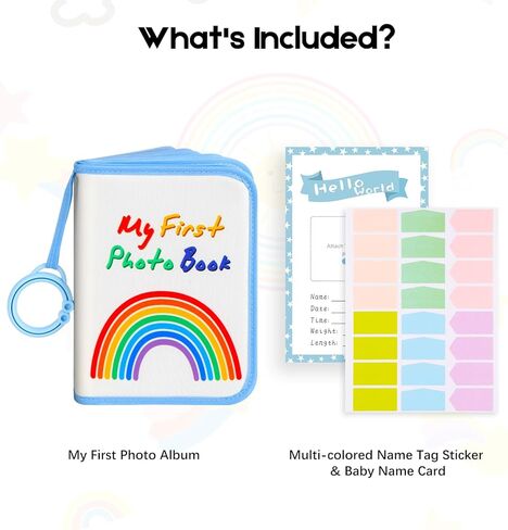 Baby Photo Book Holds 21 4x6 Photos, My First Photo Book for Baby or Toddlers,Baby Photo Album Soft Cloth Family Book, Cute Book Gift for Babies Shower Newborns Family Photos (Purple) in Kuwait