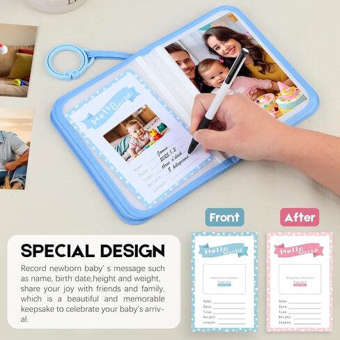 Baby Photo Book Holds 21 4x6 Photos, My First Photo Book for Baby or Toddlers,Baby Photo Album Soft Cloth Family Book, Cute Book Gift for Babies Shower Newborns Family Photos (Purple) in Kuwait