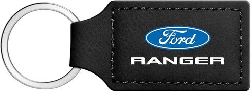 Compatible with Ford Ranger Rectangular Black Leatherette Key Chain in Saudi Arabia
