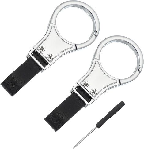 MECCANIXITY Car Key Chain Detachable Clip Leather Keychain Buckle Keys Holder with Leather Strap in Saudi Arabia