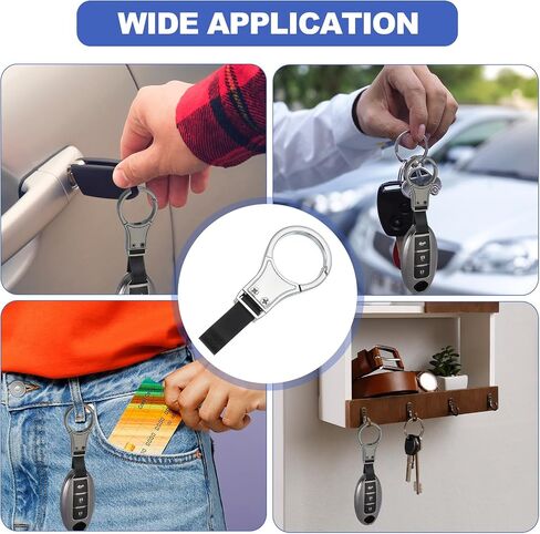 MECCANIXITY Car Key Chain Detachable Clip Leather Keychain Buckle Keys Holder with Leather Strap in Saudi Arabia
