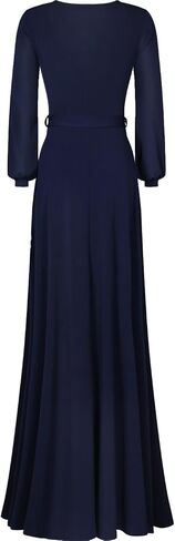 Women's #MadeInUSA 3/4 Sleeve Faux Wrap Midi Dress Knee Length Summer Wedding Guest Party Bridal Baby Shower Maternity Nursing 3zSiQN Fuchsia L in Saudi Arabia