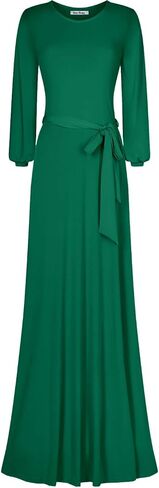 Women's #MadeInUSA 3/4 Sleeve Faux Wrap Midi Dress Knee Length Summer Wedding Guest Party Bridal Baby Shower Maternity Nursing 3zSiQN Fuchsia L in Saudi Arabia