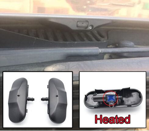 Windscreen Washer Jets for Porsche Cayenne MK2 2011-2017, 2Pcs Front Washer Jet Nozzle Heated in Saudi Arabia