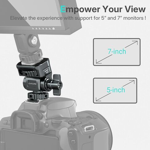 حامل شاشة Monitor Monitor الميداني ، 1/4 "برغي لـ 5" و 7 "شاشة ميدانية الدعم 360 ° دوارة و 180 درجة. in Kuwait