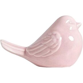 Ceramic Birds Statues Home Decor Modern Style Decorative Ornaments Animal Figurines for Living Room Bedroom Home Office Cabinets (Pink L) in Saudi Arabia