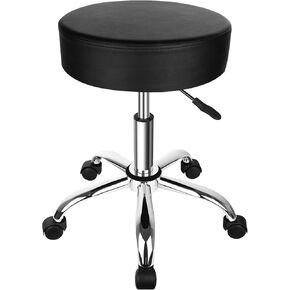 البراز المتداول بعجلات 400 رطل قدرة أكبر وسادة كرسي البراز القابل للتعديل للخدمة الثقيلة لصالح Tatoo Massage Office Salon SPA صياغة مسمار Teach 360 ° دوار سميك وسادة متداول in Kuwait