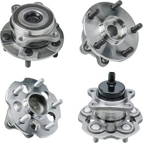 Detroit Axle - 4pc Wheel Bearing Hubs for 2012-2018 Toyota Prius V, 4 Front and Rear Wheel Bearing and Hubs 2013 2014 2015 2016 2017 Replacement in Saudi Arabia