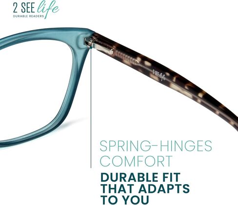 2SeeLife Vivid Cat Eye Reading Glasses For Women All Face Shape Glasses Frames For Women - Cheaters Reading Glasses in Kuwait