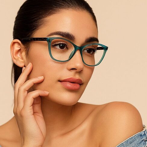 2SeeLife Vivid Cat Eye Reading Glasses For Women All Face Shape Glasses Frames For Women - Cheaters Reading Glasses in Kuwait