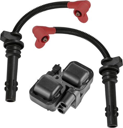 أسلاك توصيل شرارة Caltric مع ملف الإشعال متوافق مع Polaris RZR 4 900 EPS 2015-2018 / ACE 900 EPS 2016-2019 / RZR XP 1000 2014-2023 / RZR XP 1000 رافع مرتفع 2021-2022222222222222 in Saudi Arabia