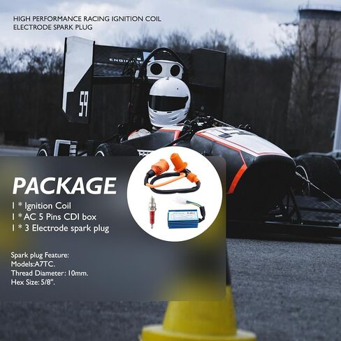 GY6 Racing Ignition Coil 5 Pins AC CDI Box Spark Plug Compatible with GY6 4-Stroke 50cc 70cc 90cc 110cc 125cc 150cc Motorcycle Scooter ATV Go Kart Moped Quad Pit Dirt Bike Racing Bike and Other Bikes in Saudi Arabia