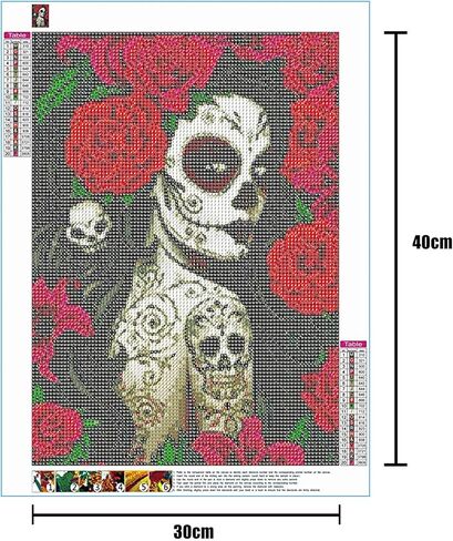Women Heart With Flower Diamond Painting for Adults ,Humen Organ DIY 5D Full Drill Crystal Paintwork 16x12 inch,Botanical and Medicien HD Canvas Diamond Craft Home Decor Minimalism Gift(DIY Frame) in Saudi Arabia