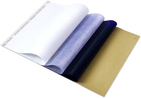 Eclipse Tattoo Stencil Paper - 98.5 Feet Roll - Thick, Durable Purple Carbon for Smooth Stencil Transfers in Saudi Arabia