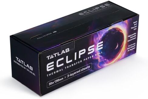 Eclipse Tattoo Stencil Paper - 98.5 Feet Roll - Thick, Durable Purple Carbon for Smooth Stencil Transfers in Saudi Arabia
