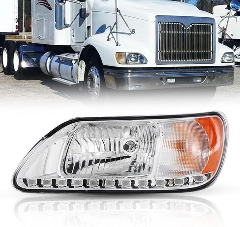 Headlight for International 9200-9900 Driver and Passenger Side Headlights Headlamps Assembly for International 2003 2004 2005 2006 2007（Left) in Saudi Arabia