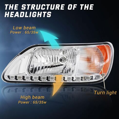 Headlight for International 9200-9900 Driver and Passenger Side Headlights Headlamps Assembly for International 2003 2004 2005 2006 2007（Left) in Saudi Arabia