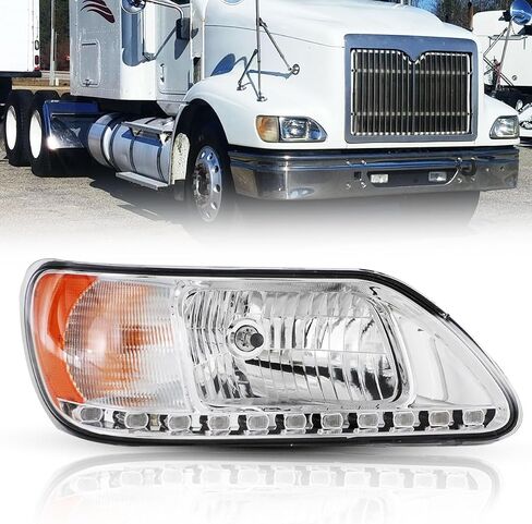 Headlight for International 9200-9900 Driver and Passenger Side Headlights Headlamps Assembly for International 2003 2004 2005 2006 2007（Left) in Saudi Arabia